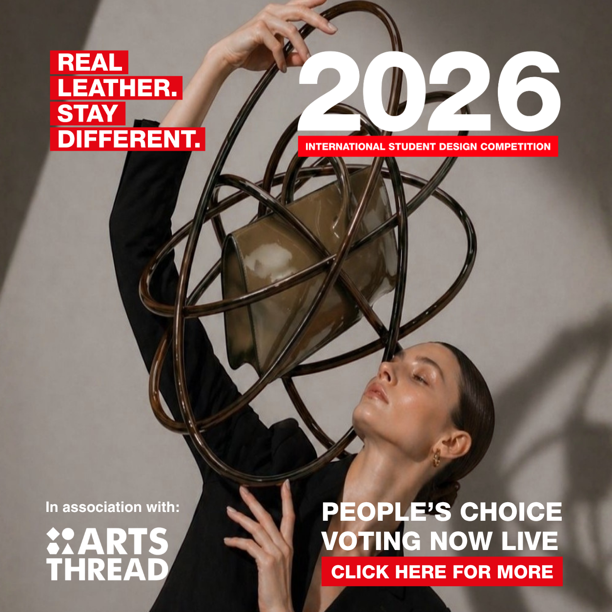 International Real Leather. Stay Different. Student Design Competition 2026
