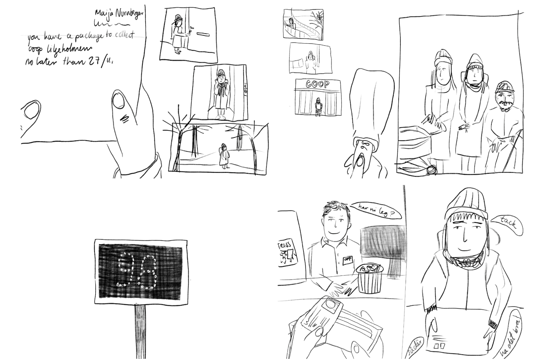 sketches for the graphic novel