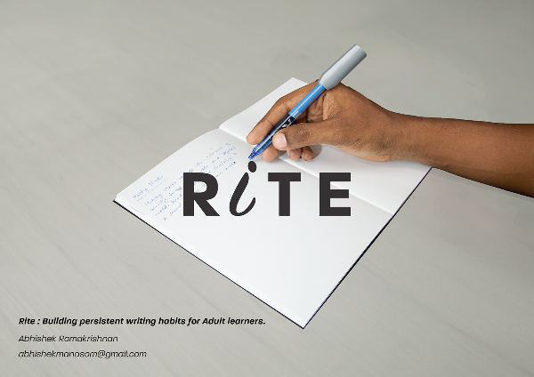 Rite : Building persistent writing habits for Adult learners.