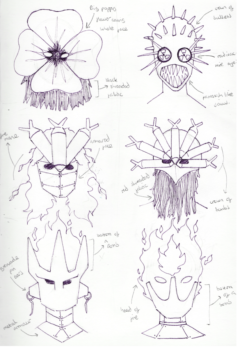 designing war's mask