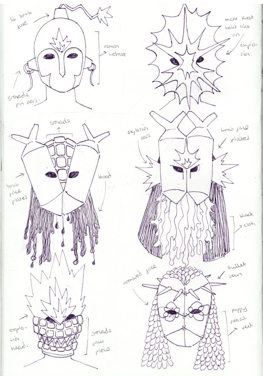 designing war's mask