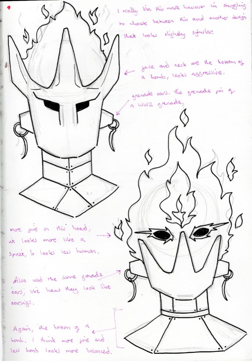 designing war's mask