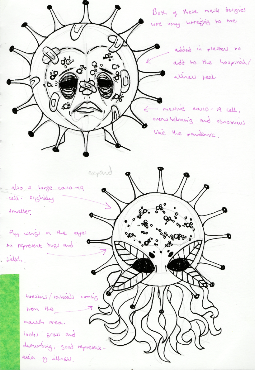 designing pestilence's mask