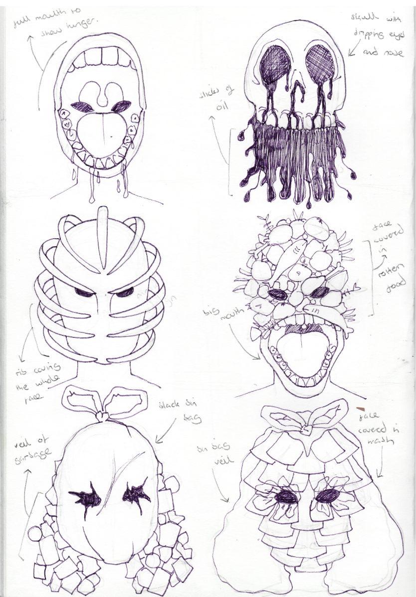 designing famine's mask
