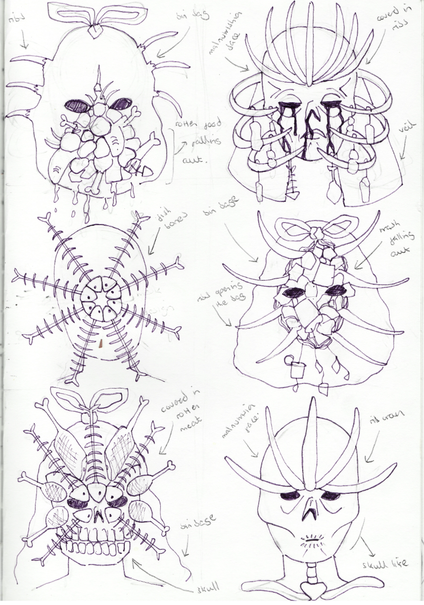 designing famine's mask