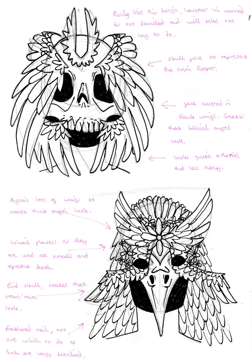 designing death's mask