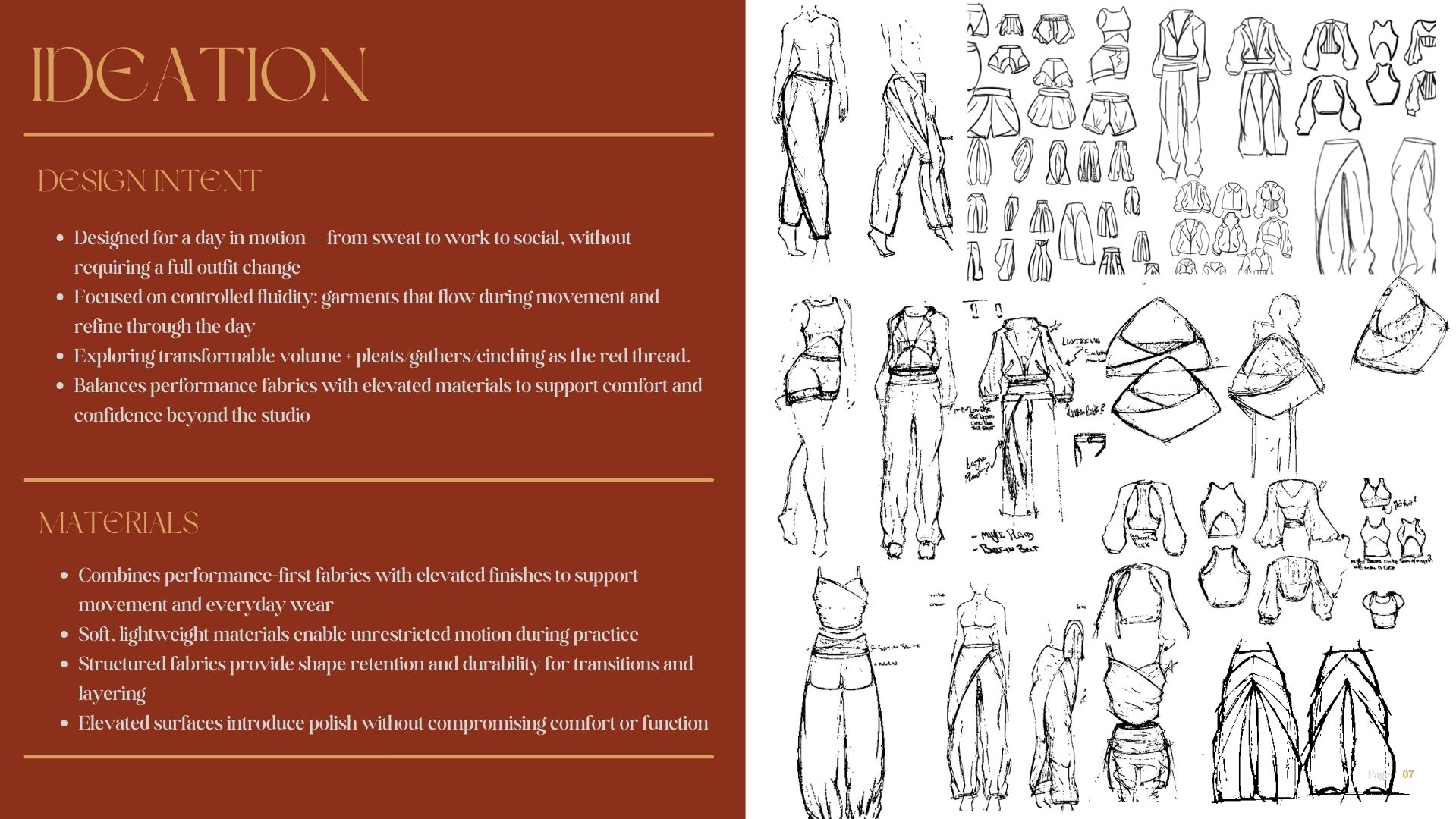 Design intent & ideation
