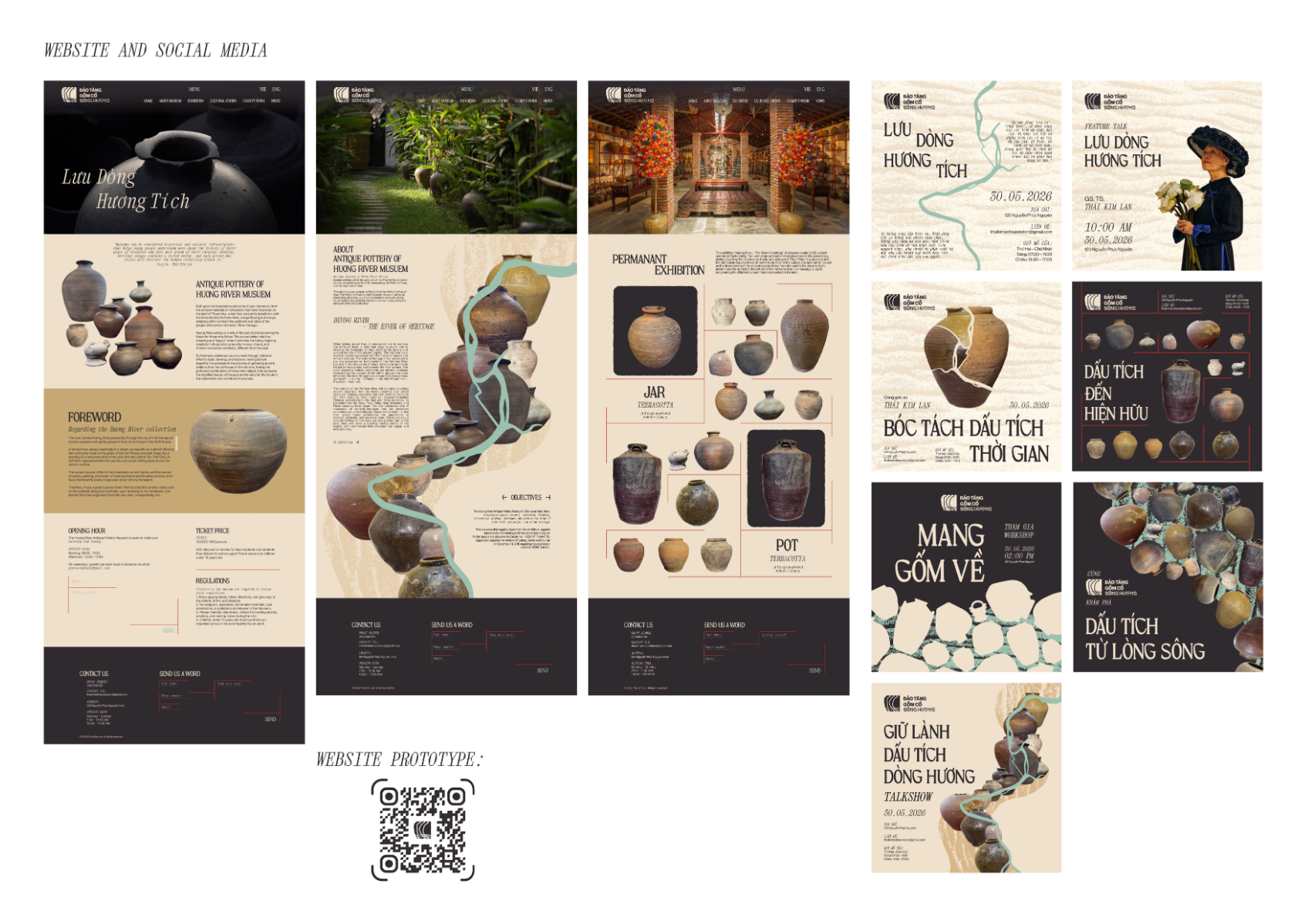 Visual identity for antique pottery museum branding, portfolio item 5