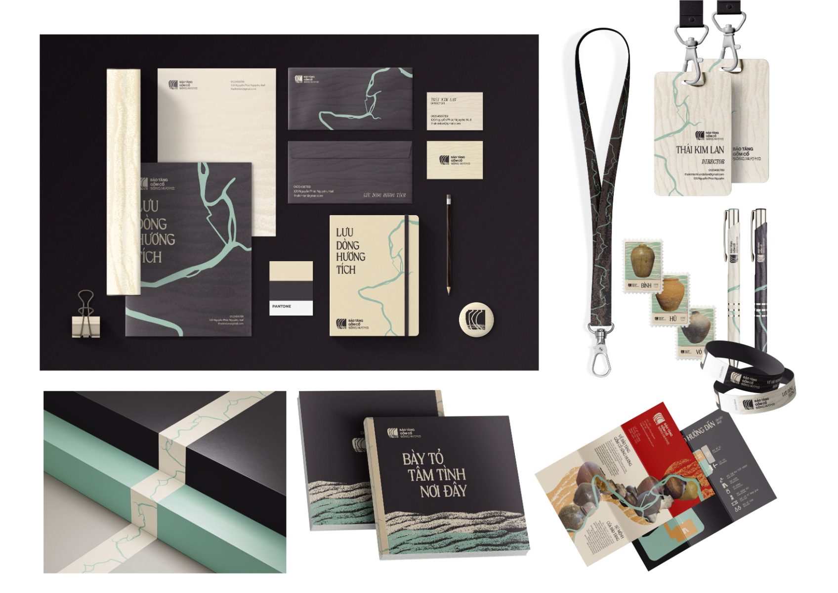 Visual identity for antique pottery museum branding, portfolio item 6