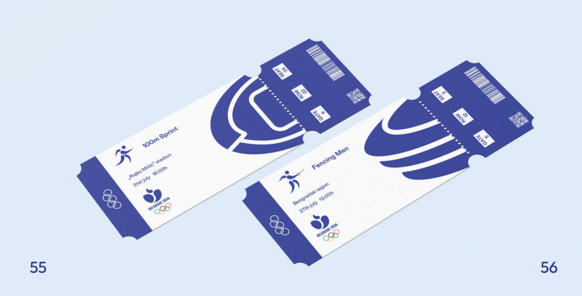 Visual Identity Design for the Belgrade 2036 Summer Olympic Games, portfolio item 30