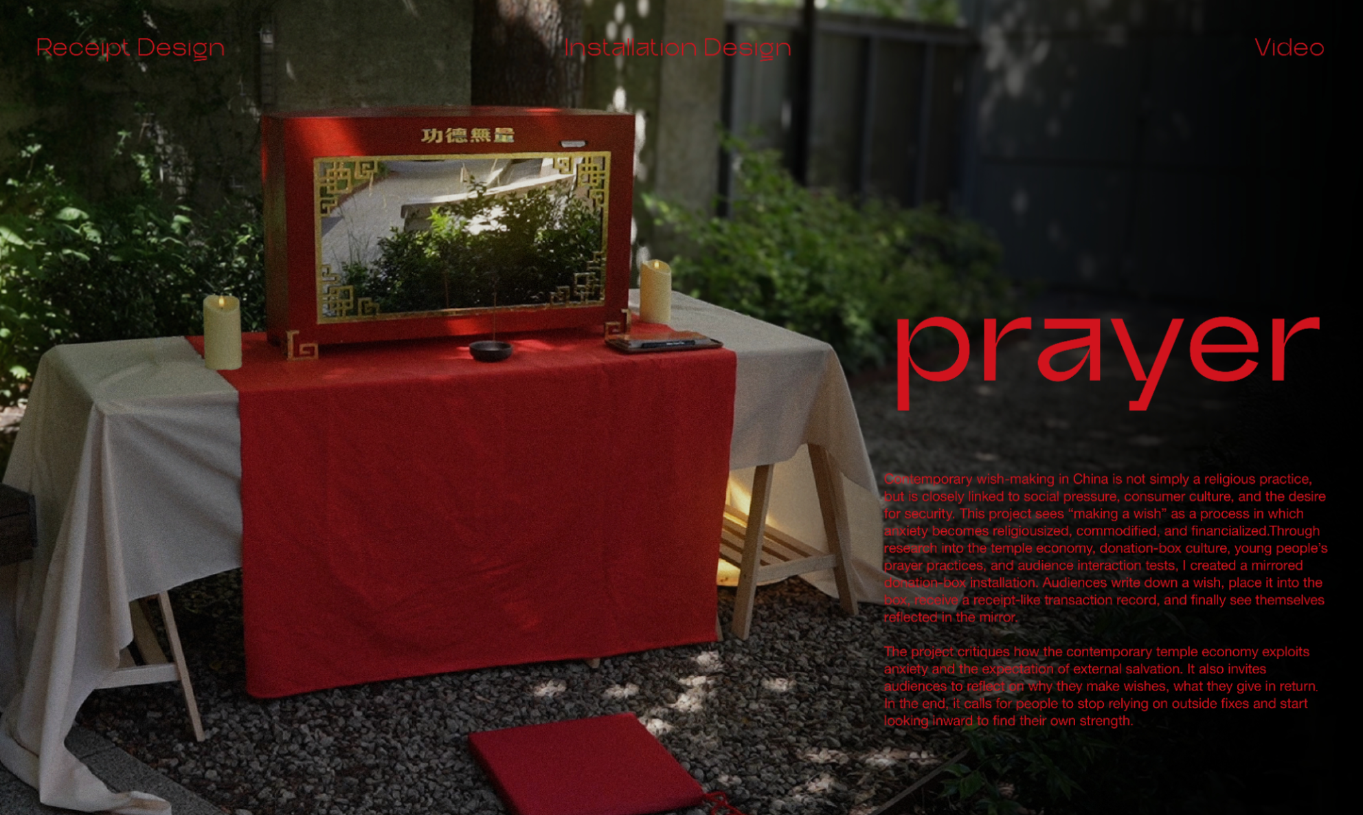 Prayer, portfolio item 2