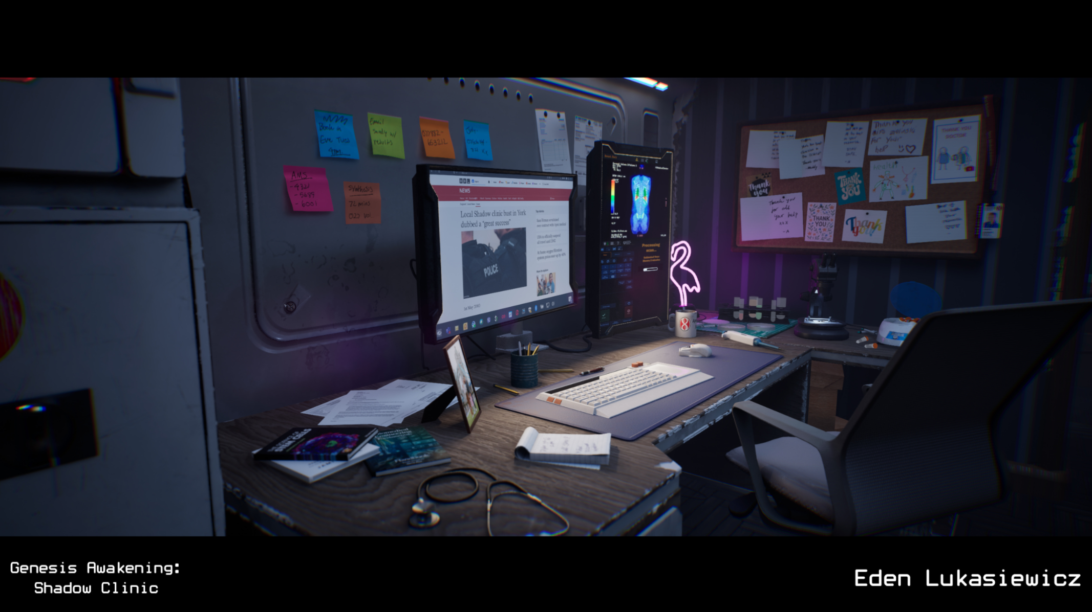 Genesis Awakening: Shadow Clinic, portfolio item 4
