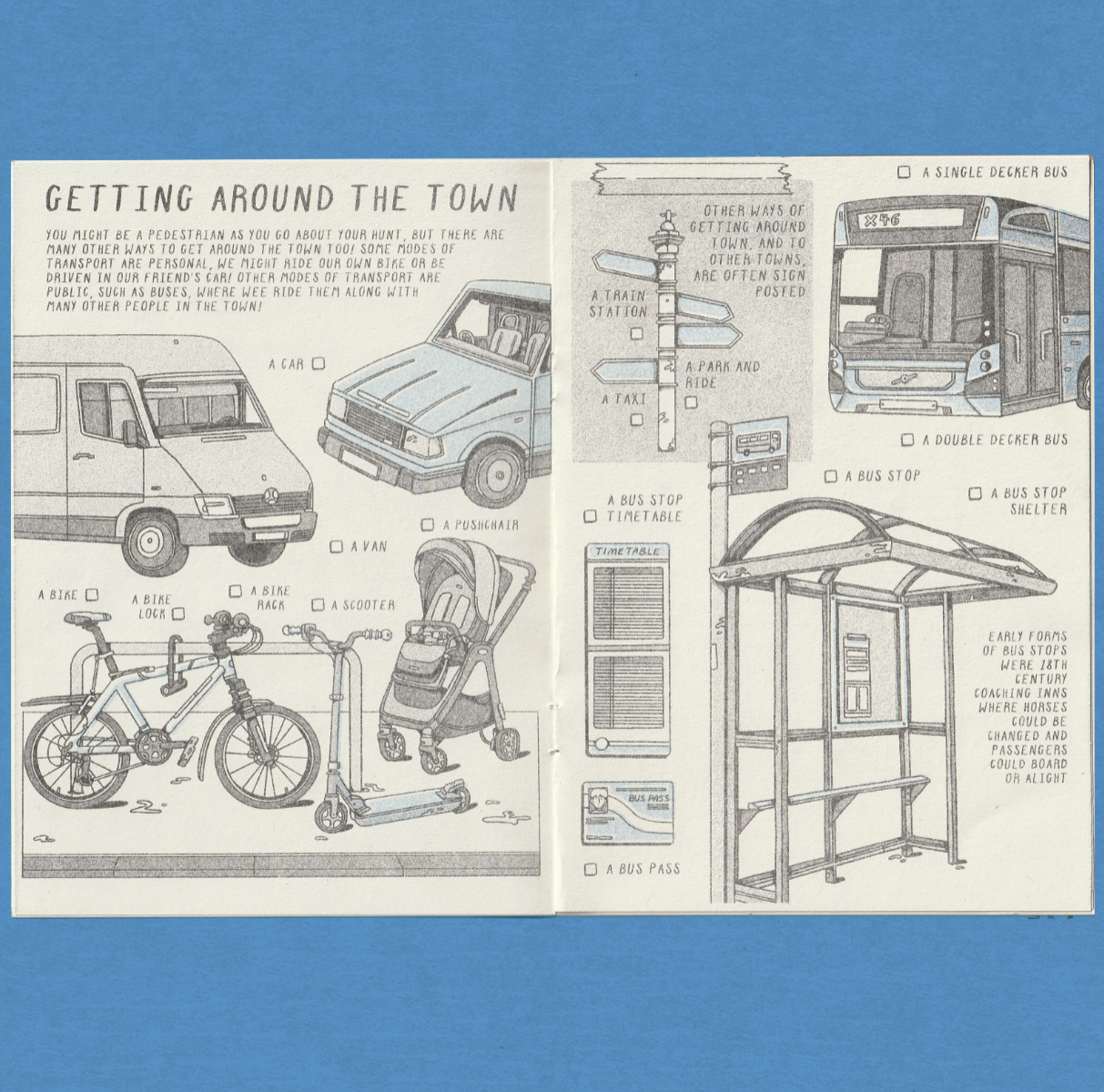 Scavenger hunt zine series, portfolio item 7