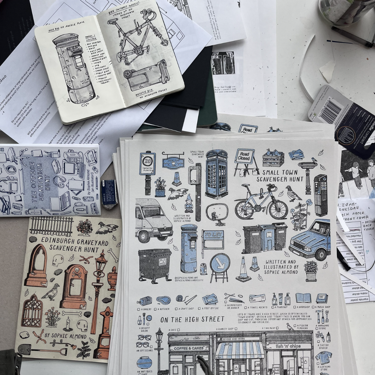 Scavenger hunt zine series, portfolio item 13
