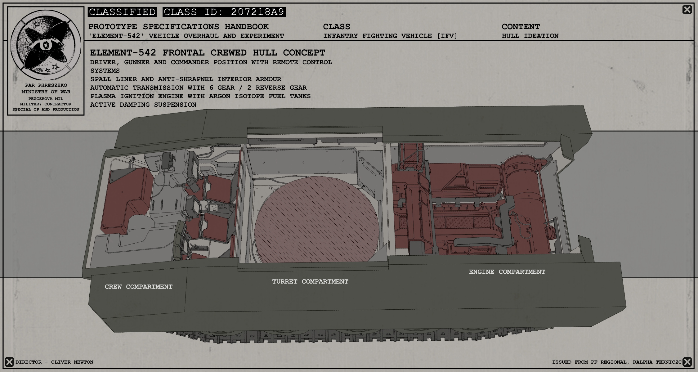 Incursion: prototype infantry fighting vehicle, portfolio item 2