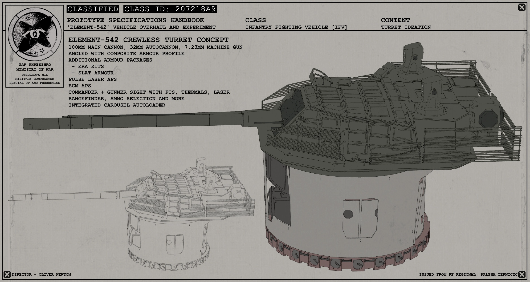 Incursion: prototype infantry fighting vehicle, portfolio item 3