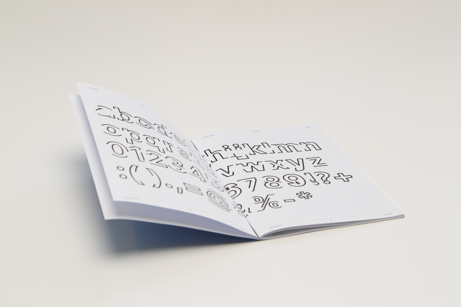 Experimental Type Design on Migration, portfolio item 3