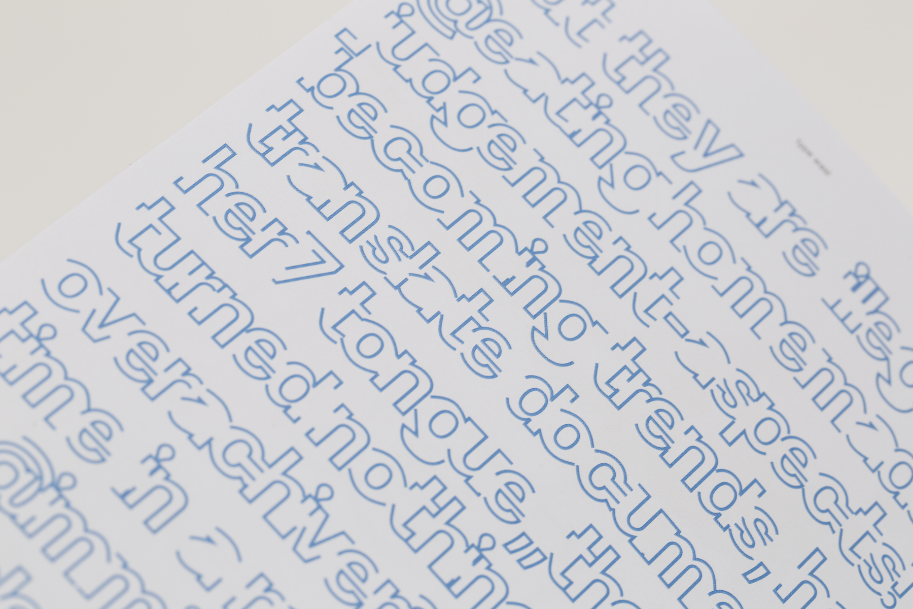 Experimental Type Design on Migration, portfolio item 5