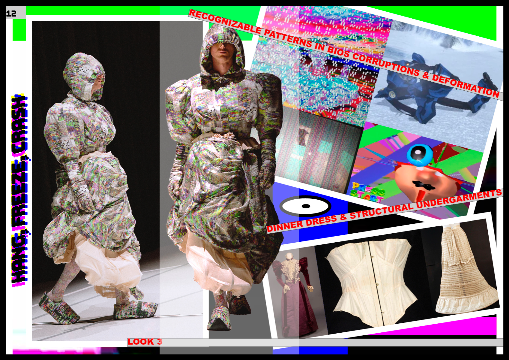 HANg, freeze, crash - video game and hardware glitches meet victorian fashion, portfolio item 16