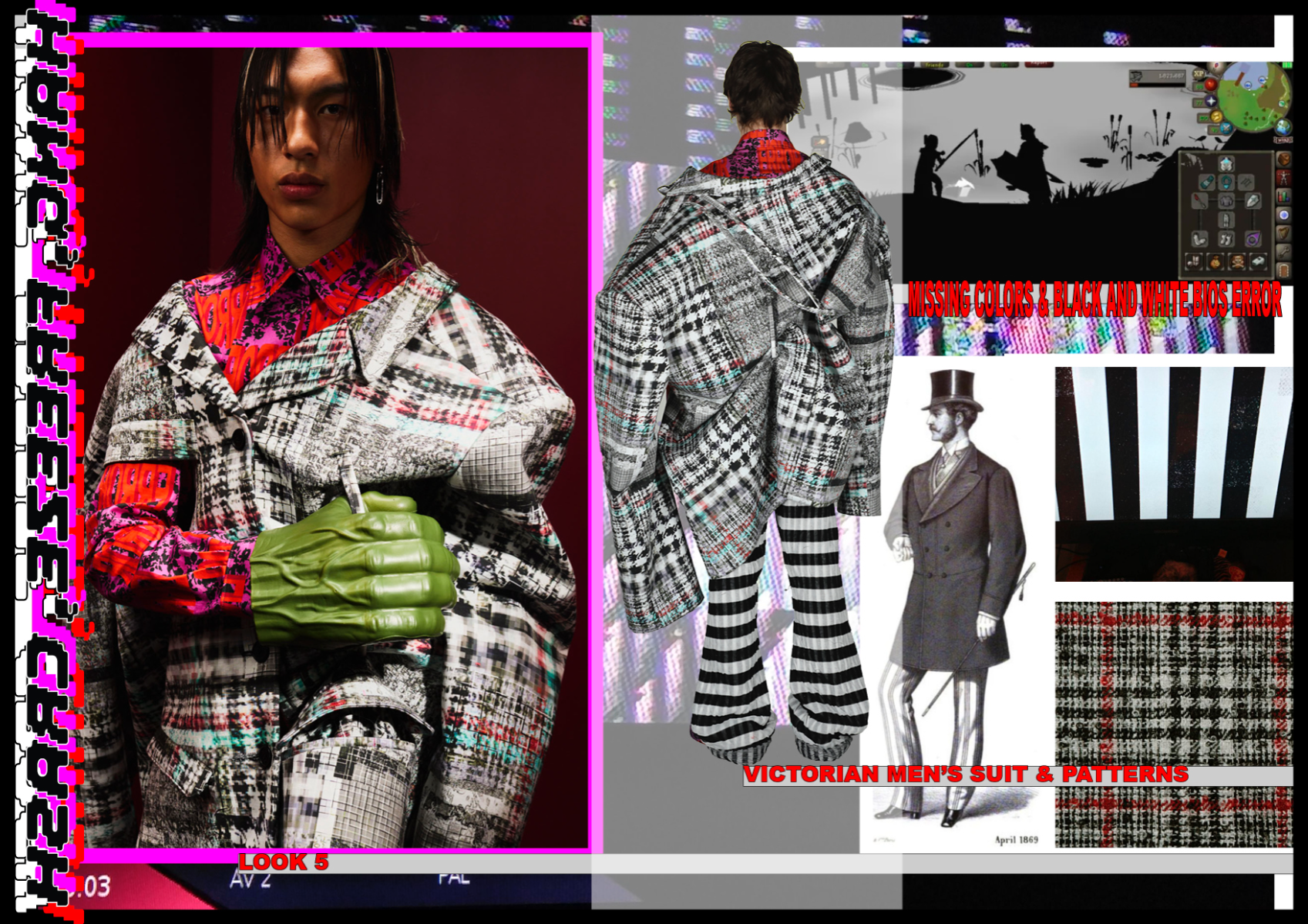 HANg, freeze, crash - video game and hardware glitches meet victorian fashion, portfolio item 22