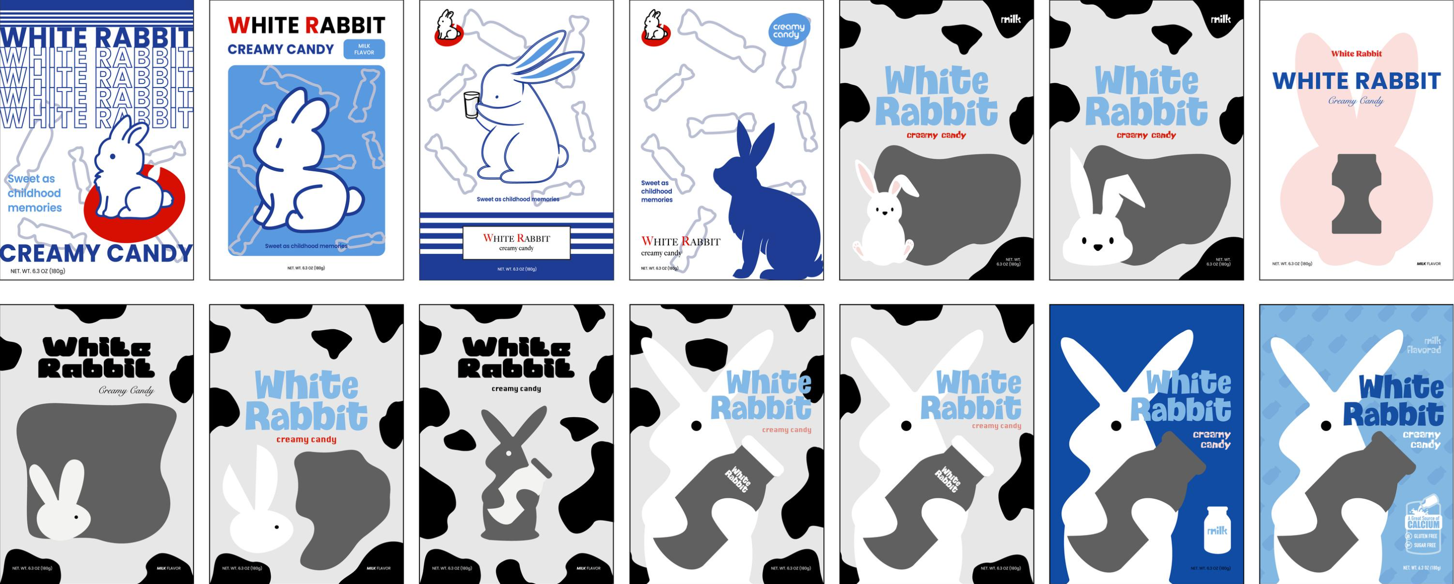 White rabbit candy package design, portfolio item 3