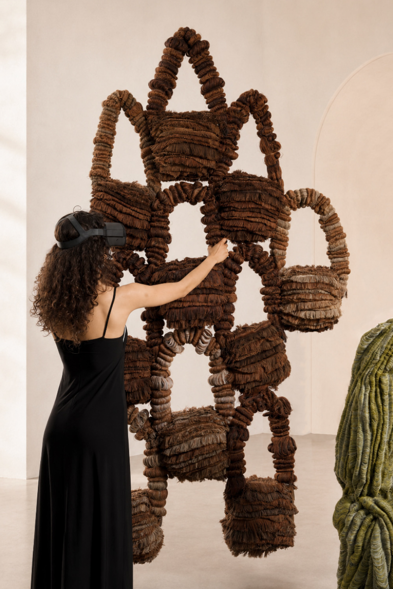 Hybrid surfaces, textile as a portal, portfolio item 9