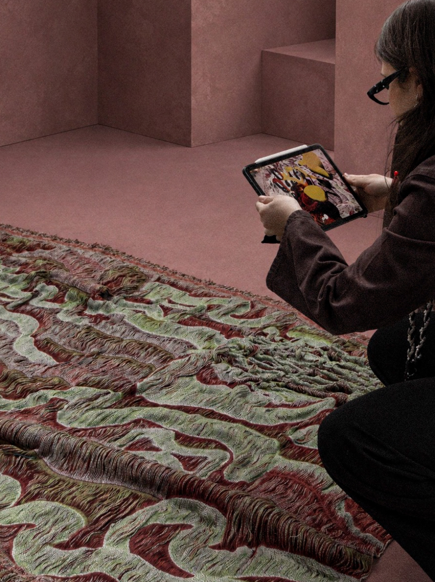 Hybrid surfaces, textile as a portal, portfolio item 12