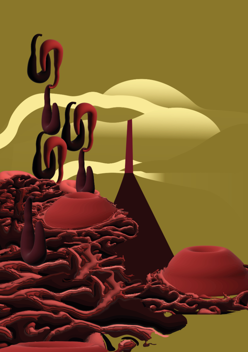 Hybrid surfaces, textile as a portal, portfolio item 13