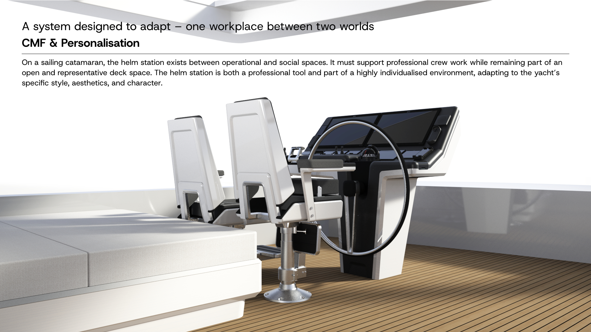 Helm Station for sailing catamarans, portfolio item 11