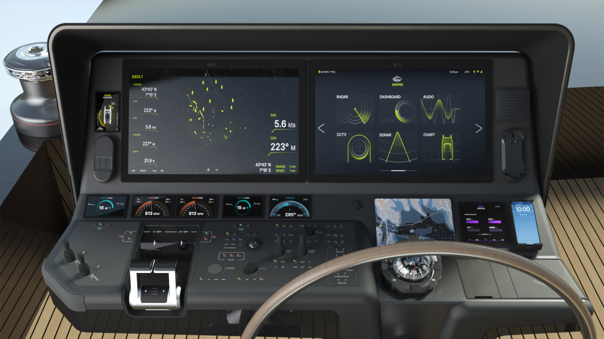 Helm Station for sailing catamarans, portfolio item 4