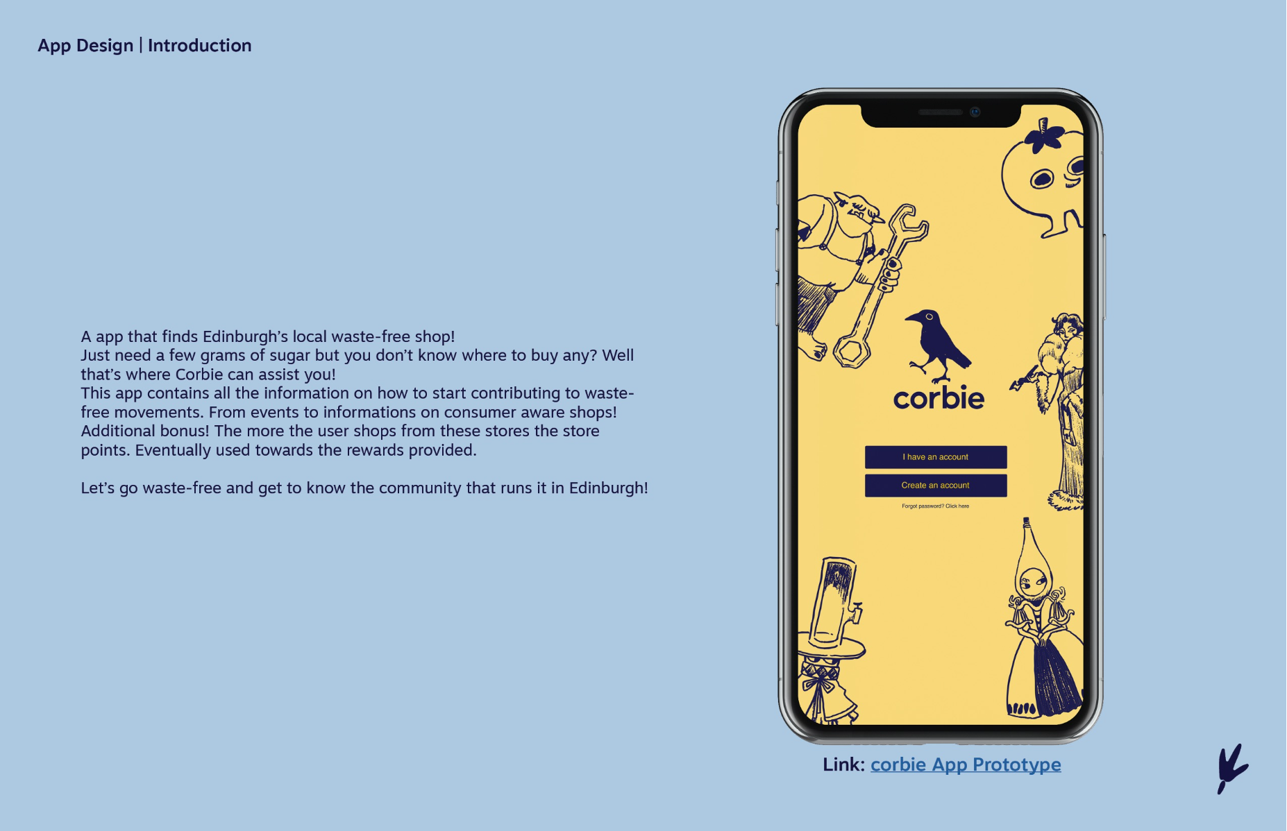 Corbie - waste free campaign app, portfolio item 6