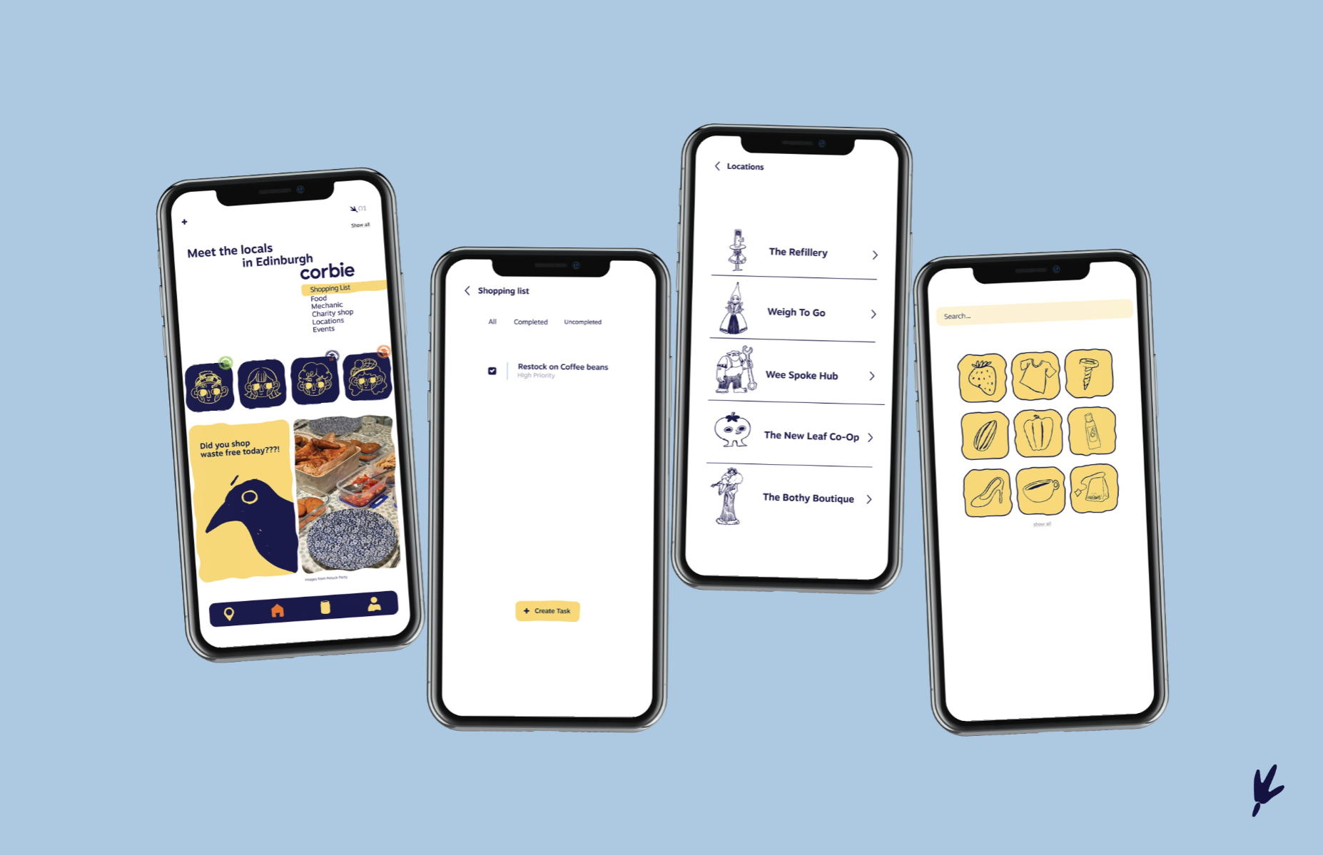 Corbie - waste free campaign app, portfolio item 9