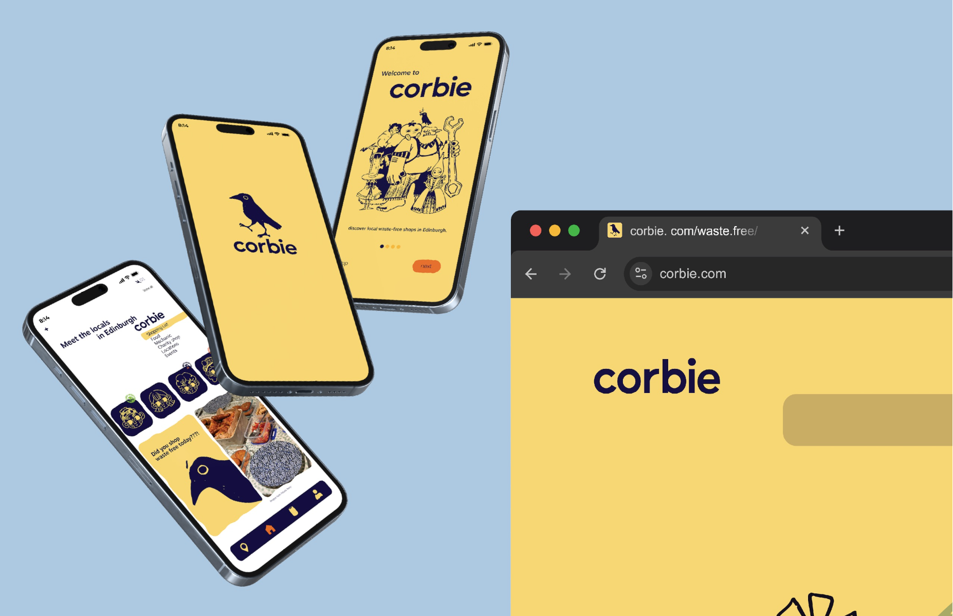 Corbie - waste free campaign app, portfolio item 14