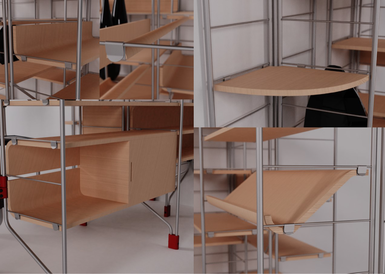 Panna Room Divider Shelving System – The Panni Shelf, Reimagined, portfolio item 9