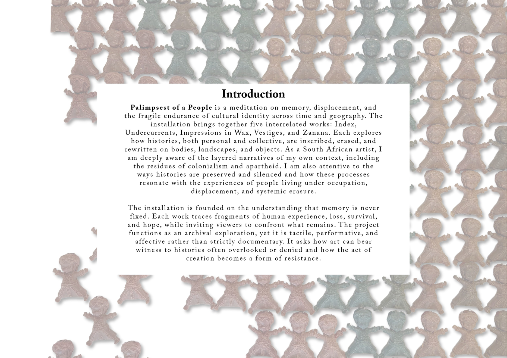 Palimpsest of a people, portfolio item 28