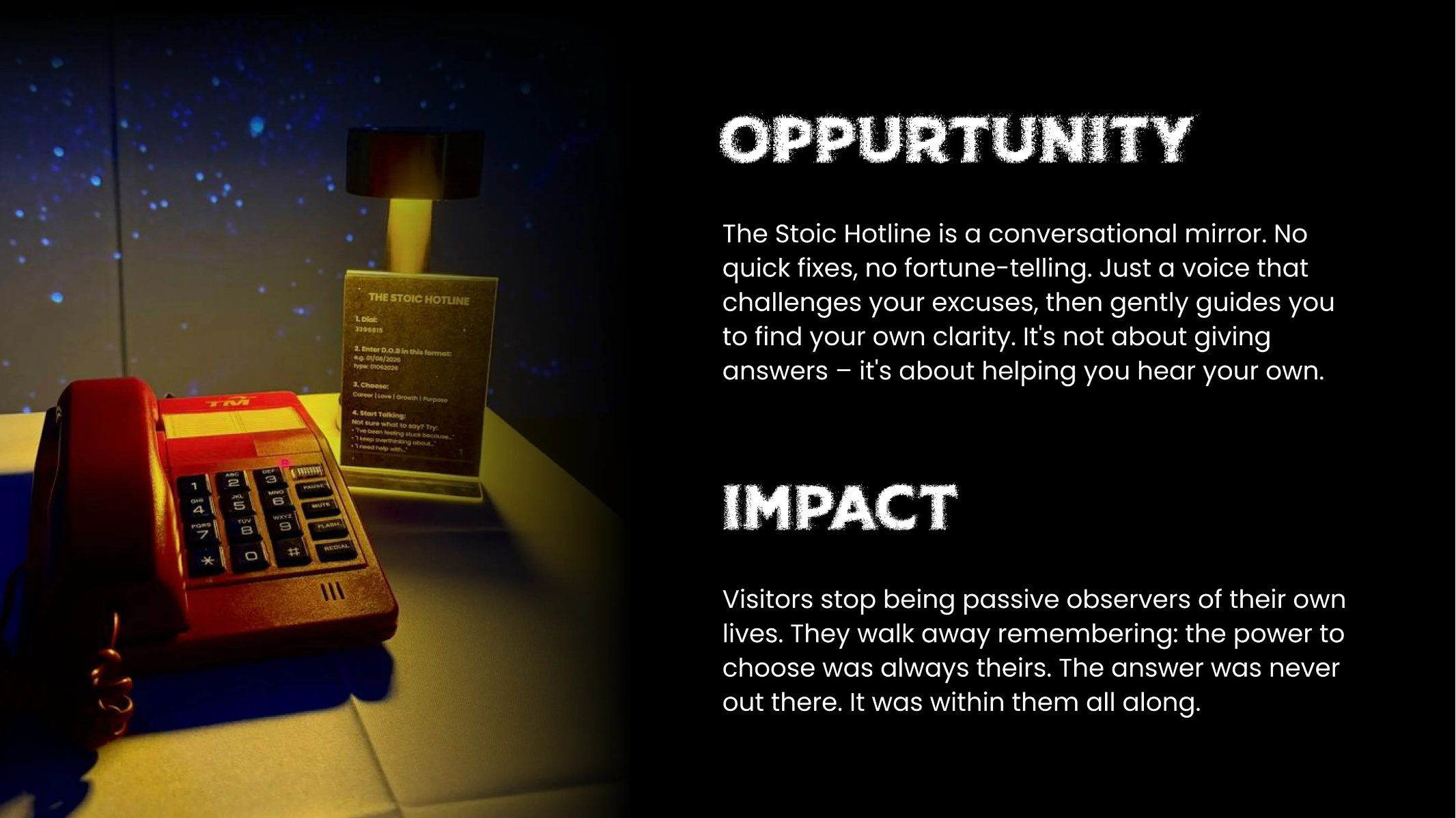 The Stoic Hotline: Dialing Into Stoic Philosophy, portfolio item 7