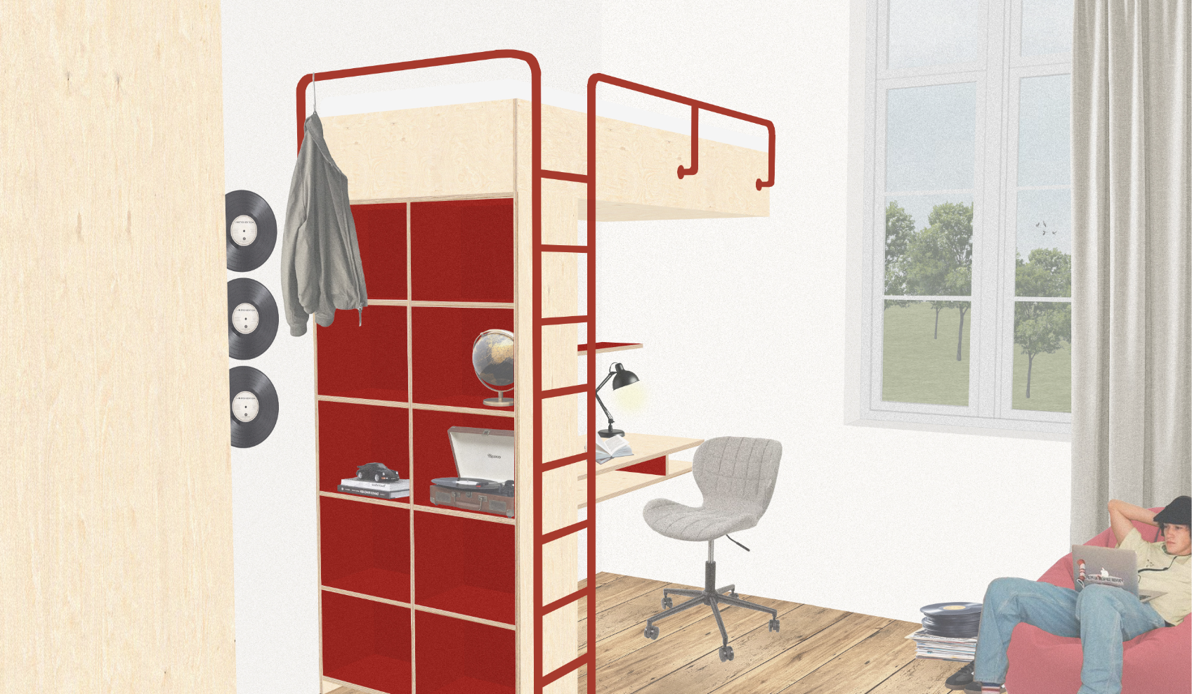 Tower & trajectory: a student residence Brussels, portfolio item 15