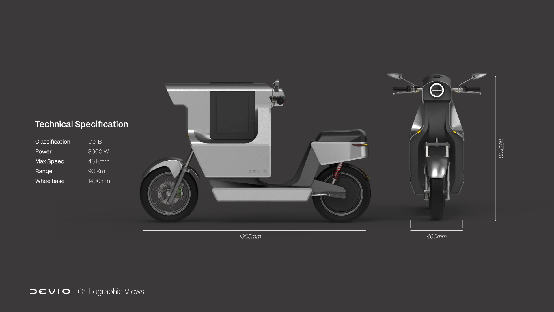 DEvio - specialised food delivery vehicle, portfolio item 19