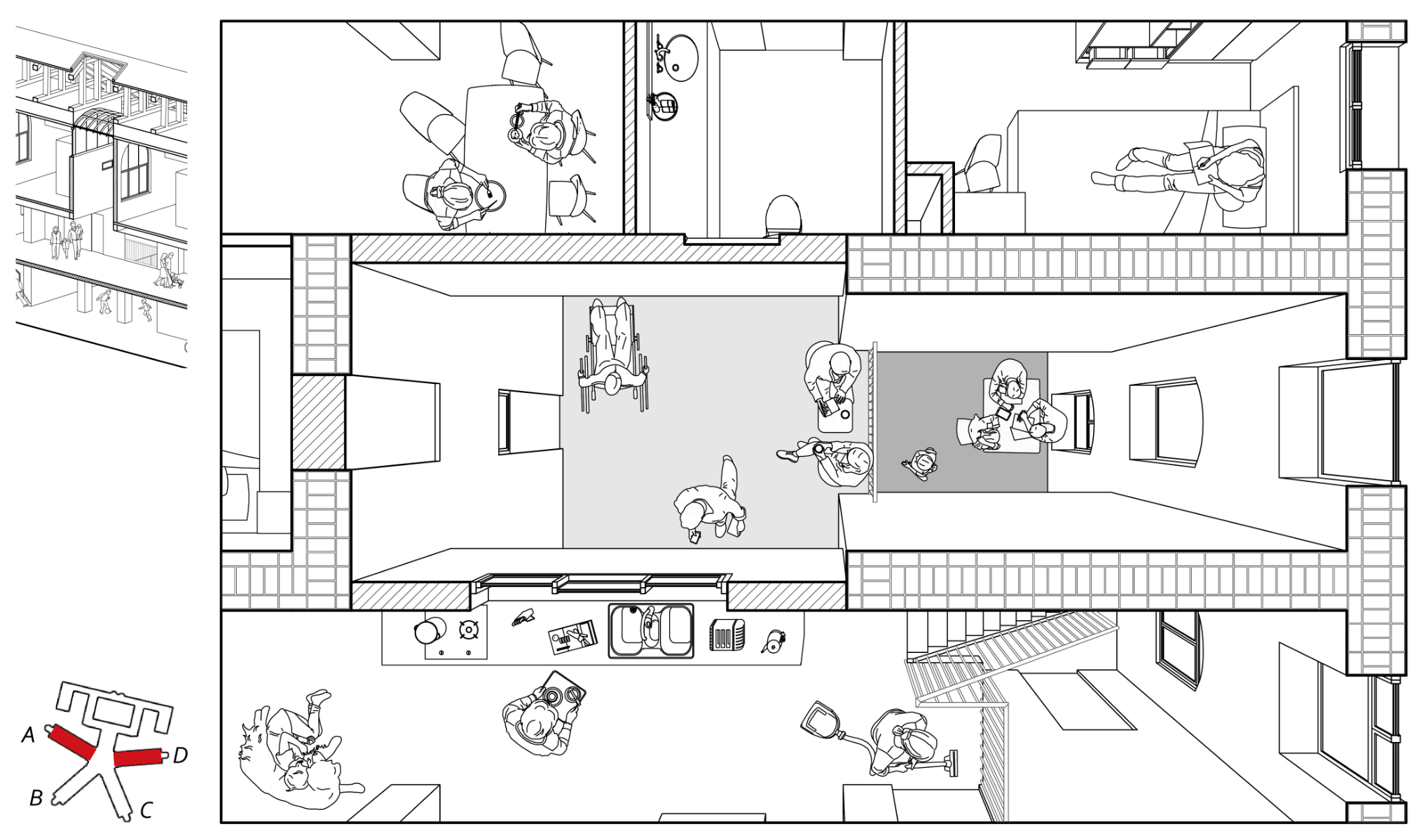 Inhabiting with Daylight - From prison to everyday living, portfolio item 10