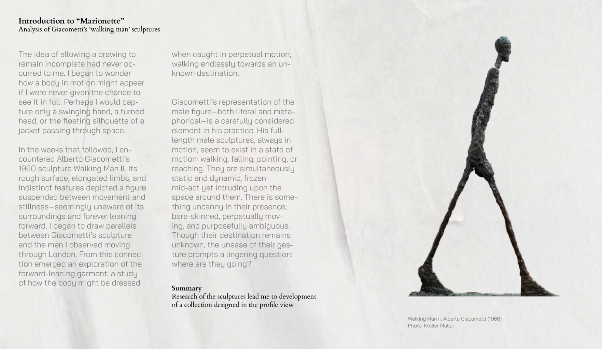 THE MARIONETTE, portfolio item 2