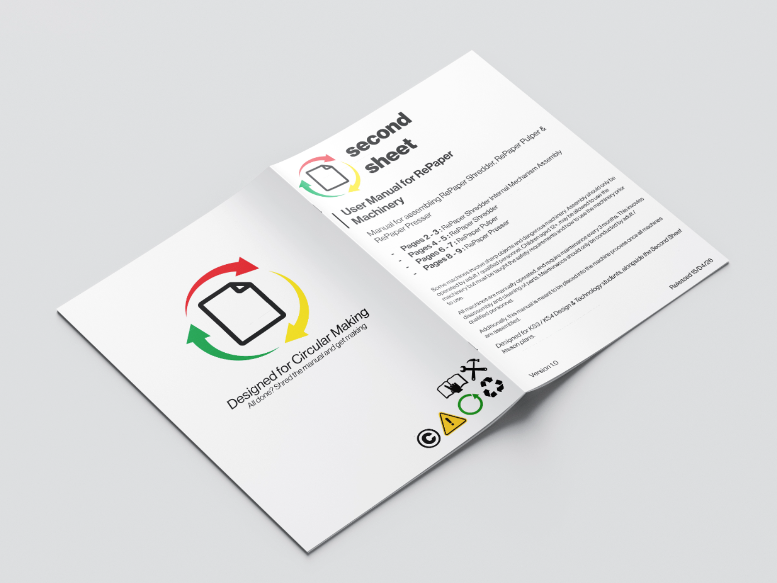 Second Sheet: a closed loop paper system for schools, portfolio item 8