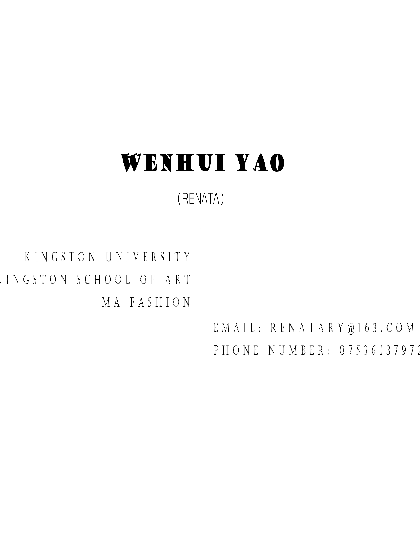 wenhui-yao ArtsThread Profile